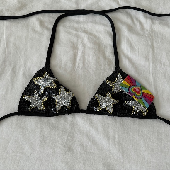 Easy Tiger Tops - NEW Easy Tiger Stargirl Sequin Bra Top